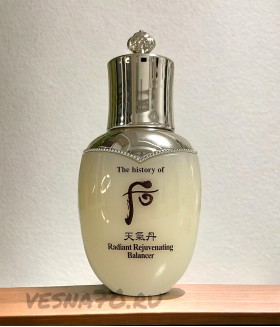 The History of Whoo Radiant Rejuvinating Balancer 25мл